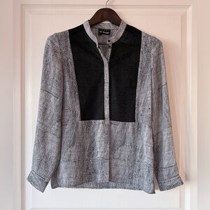 The Kooples Monochrome Patterned Blouse